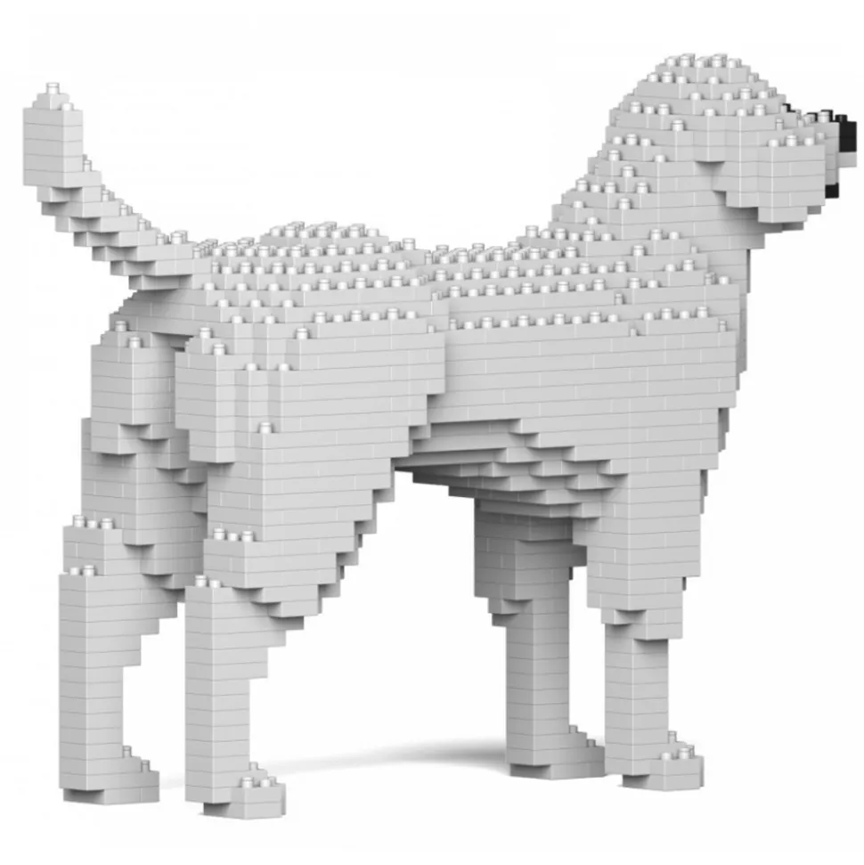 Jekca - Labrador Retriever 01-M02 - Big - Lego - Sculpture - Construction - 4D - Brick Animals - Toys - Avvenice