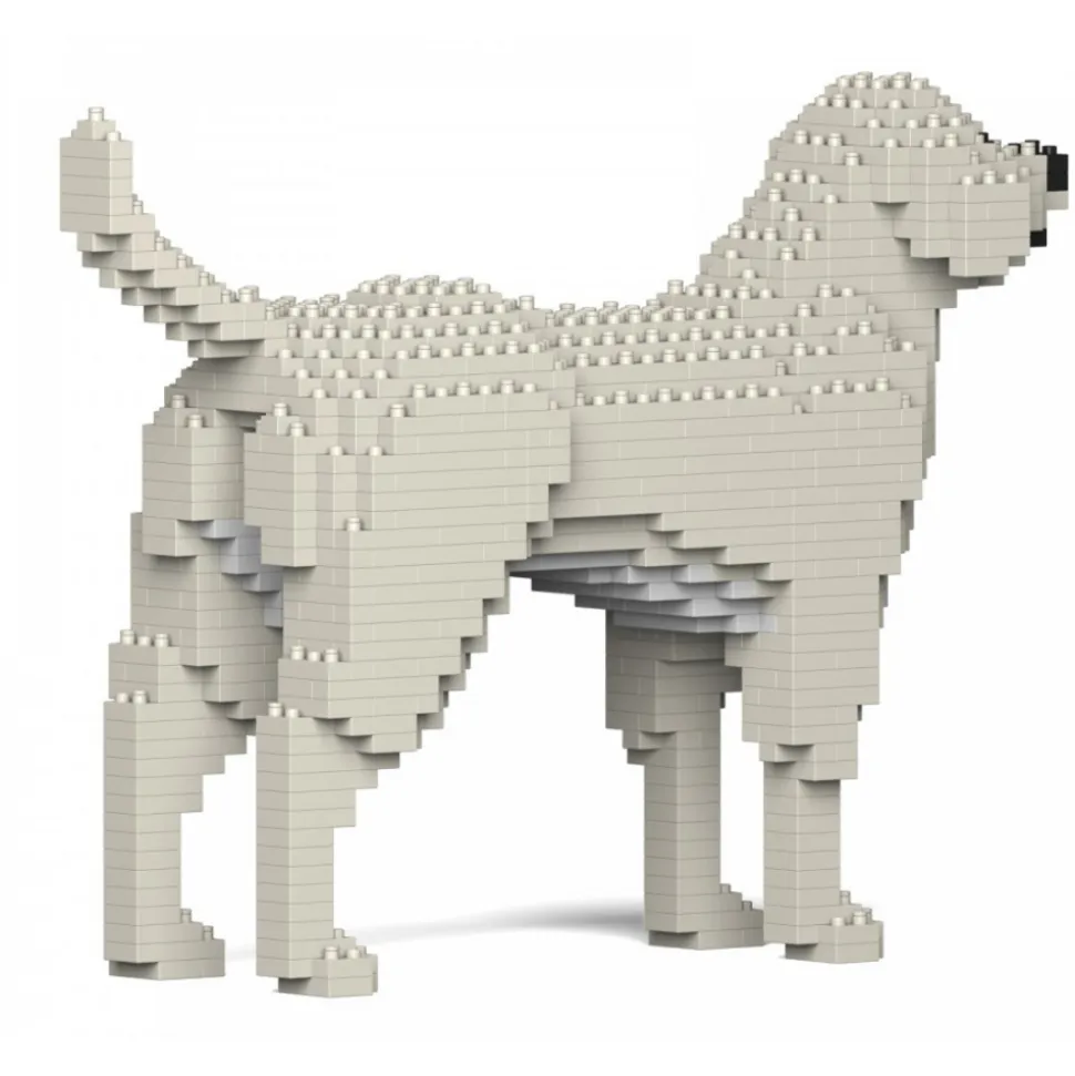 Jekca - Labrador Retriever 01-M06 - Big - Lego - Sculpture - Construction - 4D - Brick Animals - Toys - Avvenice