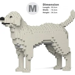 Jekca - Labrador Retriever 01-M06 - Big - Lego - Sculpture - Construction - 4D - Brick Animals - Toys - Avvenice