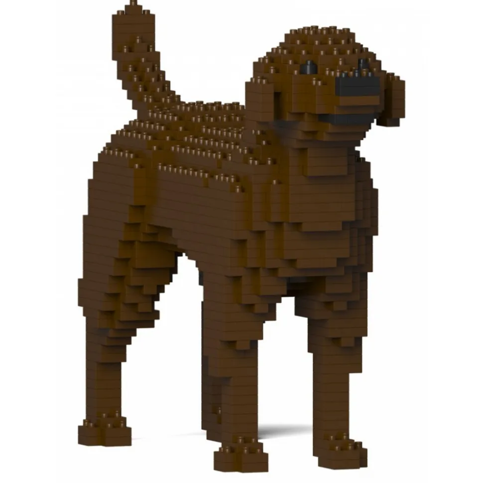 Jekca - Labrador Retriever 01-M05 - Big - Lego - Sculpture - Construction - 4D - Brick Animals - Toys - Avvenice
