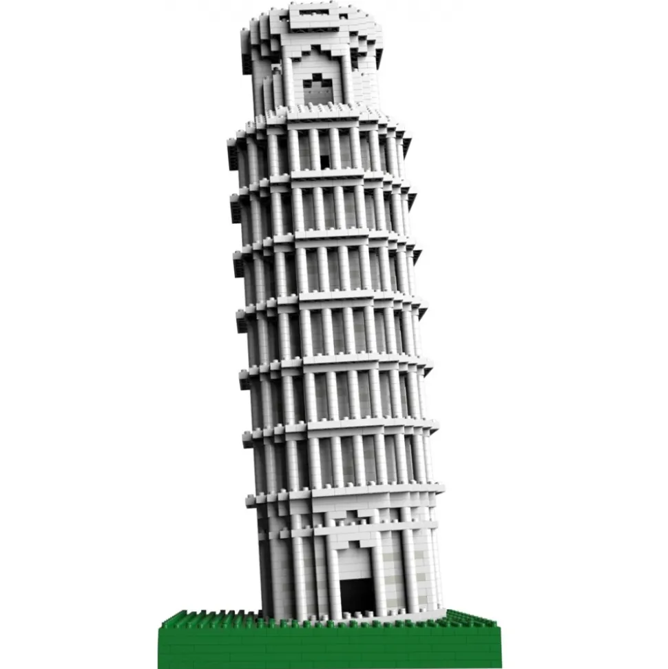 Jekca - Leaning Tower of Pisa 01S - Lego - Sculpture - Construction - 4D - Brick Animals - Toys - Avvenice