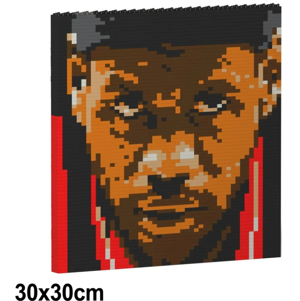 Jekca - LeBron James Brick Painting 01S - Lego - Sculpture - Construction - 4D - Brick Animals - Toys - Avvenice