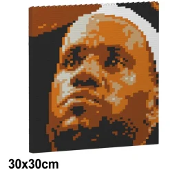 Jekca - LeBron James Brick Painting 02S - Lego - Sculpture - Construction - 4D - Brick Animals - Toys - Avvenice