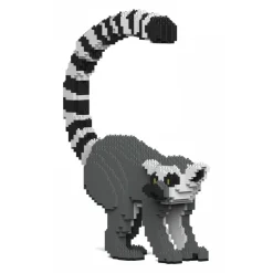 Jekca - Lemur 01S - Lego - Sculpture - Construction - 4D - Brick Animals - Toys - Avvenice