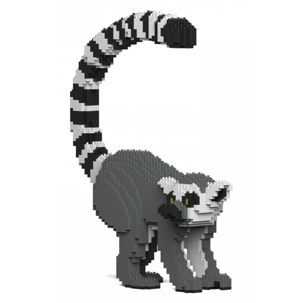 Jekca - Lemur 01S - Lego - Sculpture - Construction - 4D - Brick Animals - Toys - Avvenice