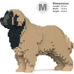 Jekca - Leonberger 01-M02 - Big - Lego - Sculpture - Construction - 4D - Brick Animals - Toys - Avvenice