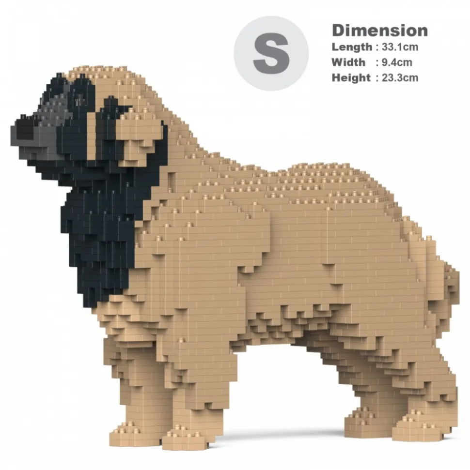 Jekca - Leonberger 01S-M02 - Lego - Sculpture - Construction - 4D - Brick Animals - Toys - Avvenice