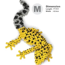 Jekca - Leopard Gecko 01 - Big - Lego - Sculpture - Construction - 4D - Brick Animals - Toys - Avvenice