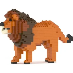 Jekca - Lion 02 - Big - Lego - Sculpture - Construction - 4D - Brick Animals - Toys - Avvenice
