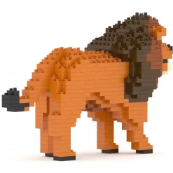 Jekca - Lion 02 - Big - Lego - Sculpture - Construction - 4D - Brick Animals - Toys - Avvenice