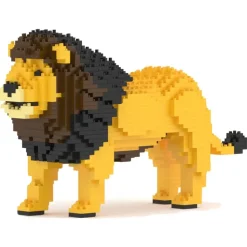 Jekca - Lion 01 - Big - Lego - Sculpture - Construction - 4D - Brick Animals - Toys - Avvenice