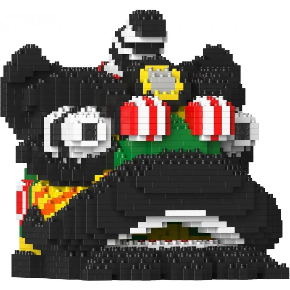Jekca - Lion Dance Head 02 - Big - Lego - Sculpture - Construction - 4D - Brick Animals - Toys - Avvenice