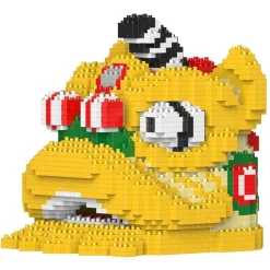 Jekca - Lion Dance Head 03 - Big - Lego - Sculpture - Construction - 4D - Brick Animals - Toys - Avvenice