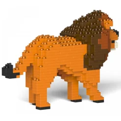 Jekca - Lion 02S - Lego - Sculpture - Construction - 4D - Brick Animals - Toys - Avvenice