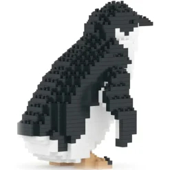 Jekca - Little Penguin 01 - Big - Lego - Sculpture - Construction - 4D - Brick Animals - Toys - Avvenice
