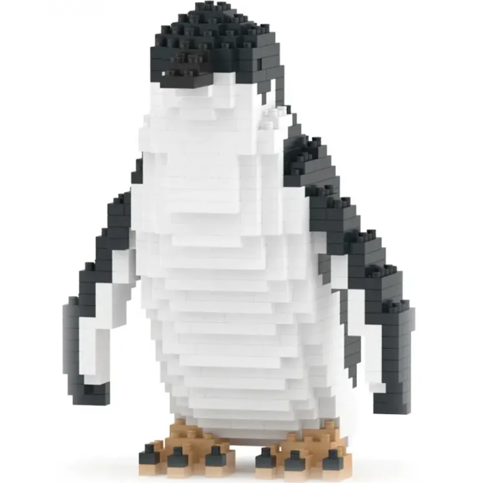 Jekca - Little Penguin 01 - Lego - Sculpture - Construction - 4D - Brick Animals - Toys - Avvenice