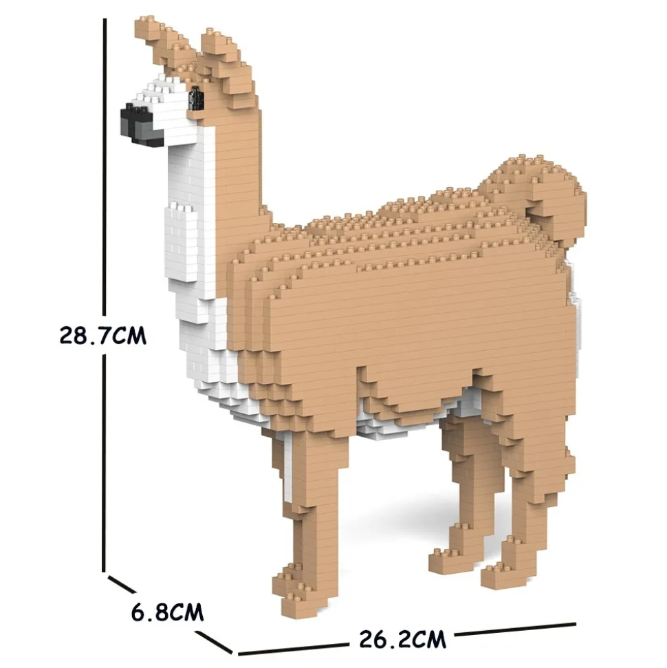 Jekca - Llama 01S - Lego - Sculpture - Construction - 4D - Brick Animals - Toys - Avvenice