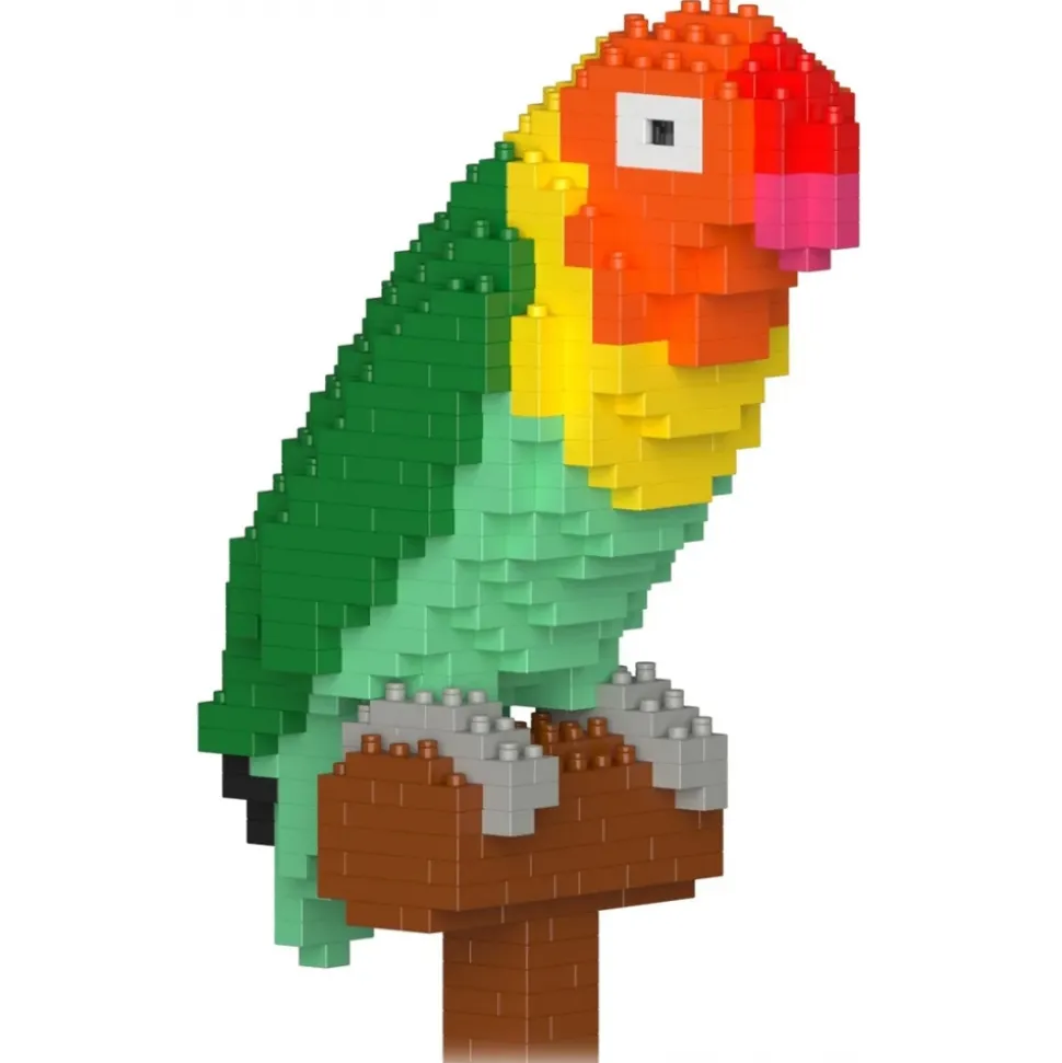 Jekca - Lovebird 01S - Lego - Sculpture - Construction - 4D - Brick Animals - Toys - Avvenice