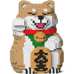 Jekca - Lucky Shiba Inu 01-M01 - Lego - Sculpture - Construction - 4D - Brick Animals - Toys - Avvenice