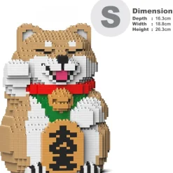 Jekca - Lucky Shiba Inu 01-M01 - Lego - Sculpture - Construction - 4D - Brick Animals - Toys - Avvenice