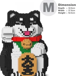 Jekca - Lucky Shiba Inu 01-M02 - Big - Lego - Sculpture - Construction - 4D - Brick Animals - Toys - Avvenice