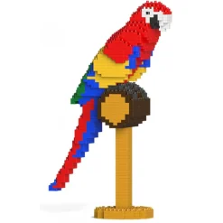 Jekca - Macaw 01S - Lego - Sculpture - Construction - 4D - Brick Animals - Toys - Avvenice