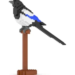Jekca - Magpie 01S - Lego - Sculpture - Construction - 4D - Brick Animals - Toys - Avvenice