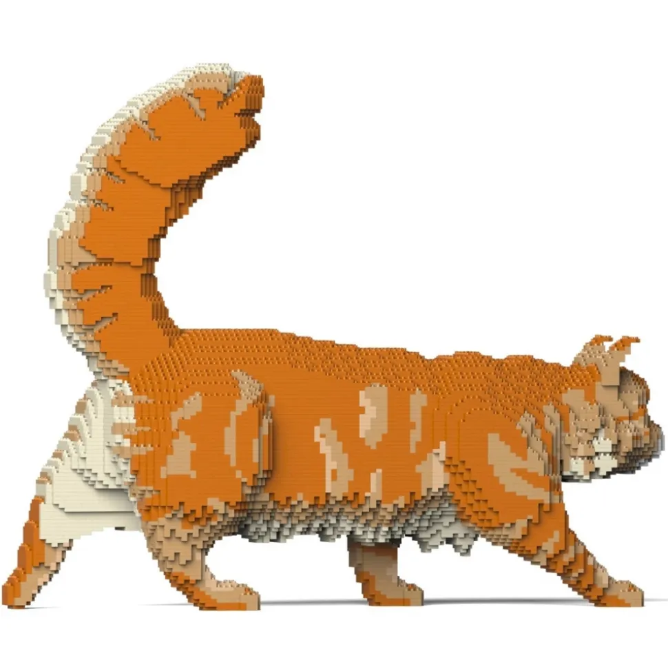 Jekca - Maine Coon 02S-M01 - Lego - Sculpture - Construction - 4D - Brick Animals - Toys - Avvenice