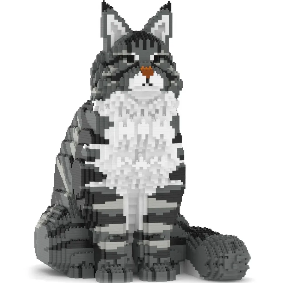 Jekca - Maine Coon 01S-M02 - Lego - Sculpture - Construction - 4D - Brick Animals - Toys - Avvenice