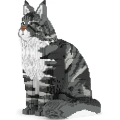 Jekca - Maine Coon 01S-M02 - Lego - Sculpture - Construction - 4D - Brick Animals - Toys - Avvenice