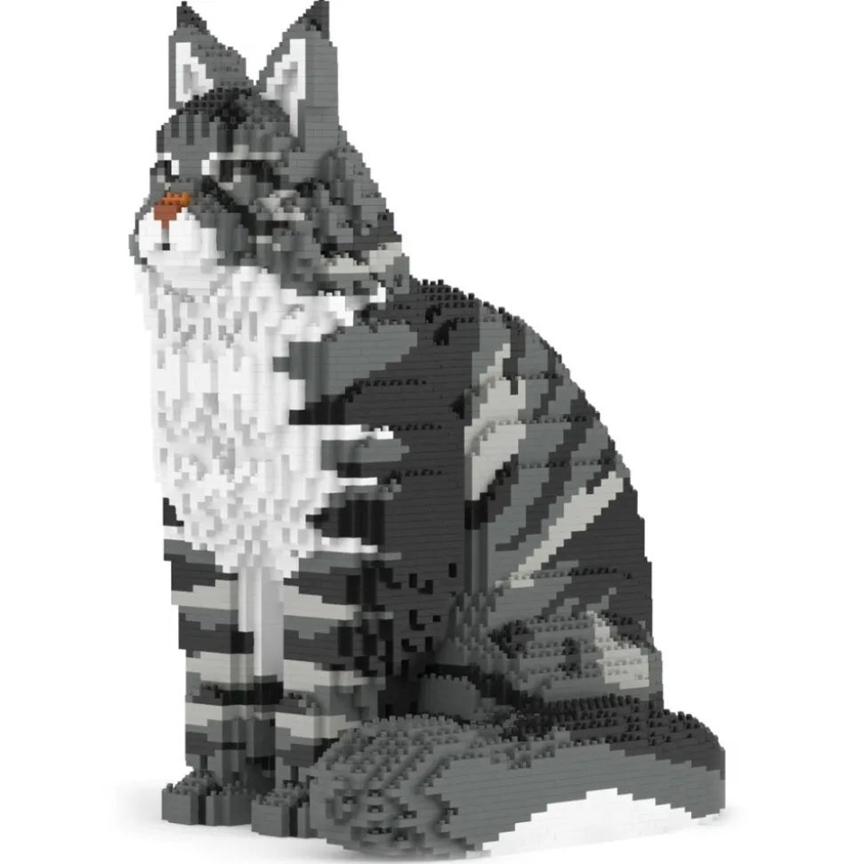 Jekca - Maine Coon 01S-M02 - Lego - Sculpture - Construction - 4D - Brick Animals - Toys - Avvenice