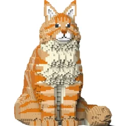 Jekca - Maine Coon 01S-M01 - Lego - Sculpture - Construction - 4D - Brick Animals - Toys - Avvenice