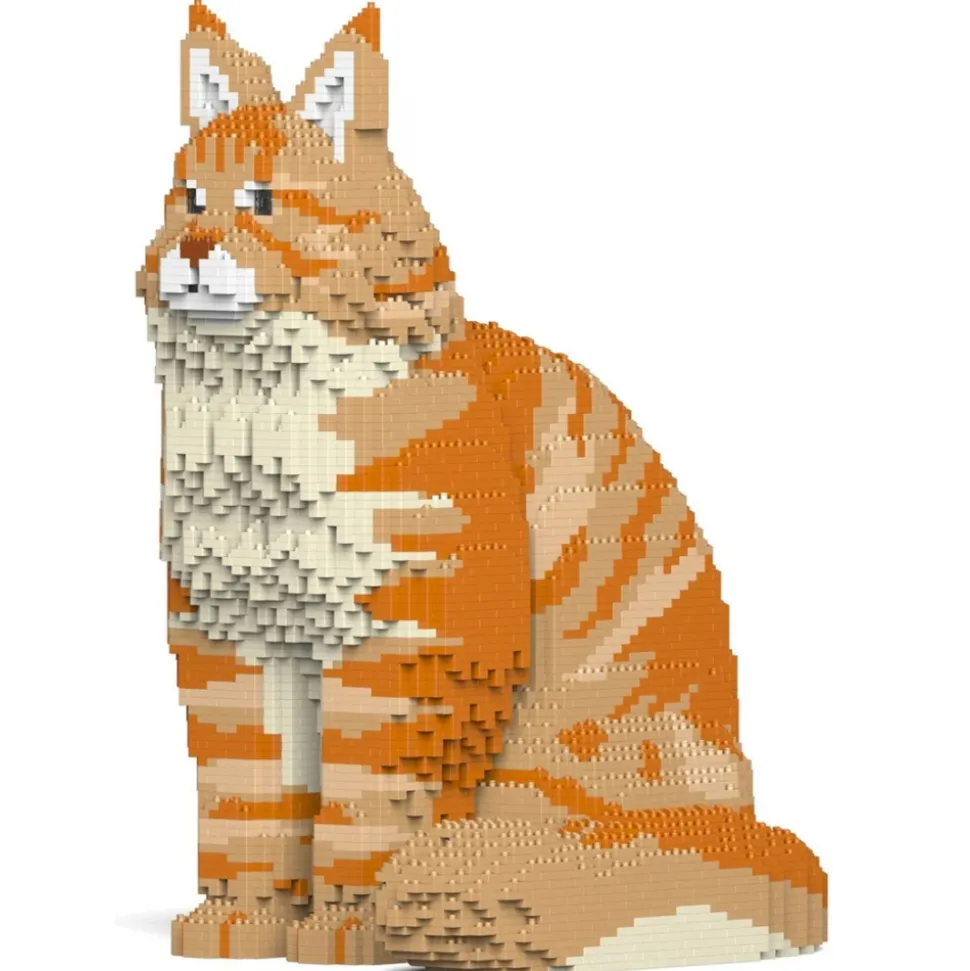 Jekca - Maine Coon 01S-M01 - Lego - Sculpture - Construction - 4D - Brick Animals - Toys - Avvenice