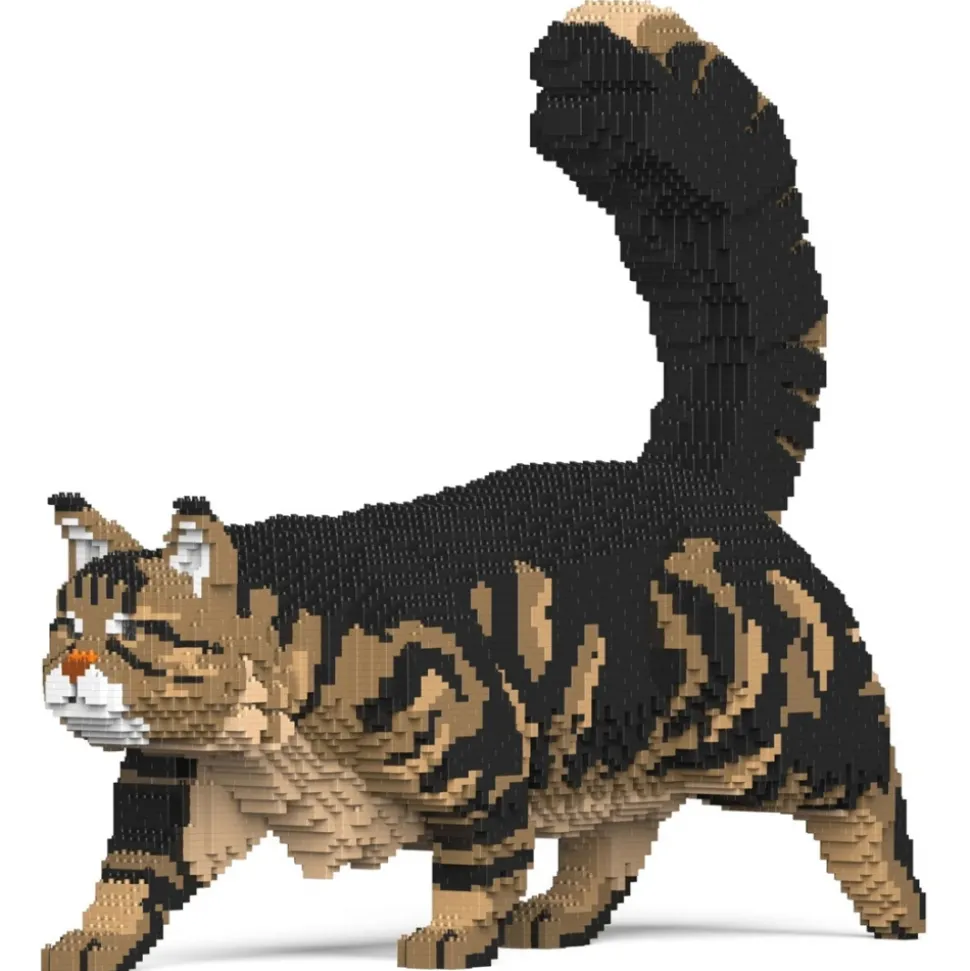 Jekca - Maine Coon 02S-M03 - Lego - Sculpture - Construction - 4D - Brick Animals - Toys - Avvenice