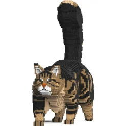 Jekca - Maine Coon 02S-M03 - Lego - Sculpture - Construction - 4D - Brick Animals - Toys - Avvenice