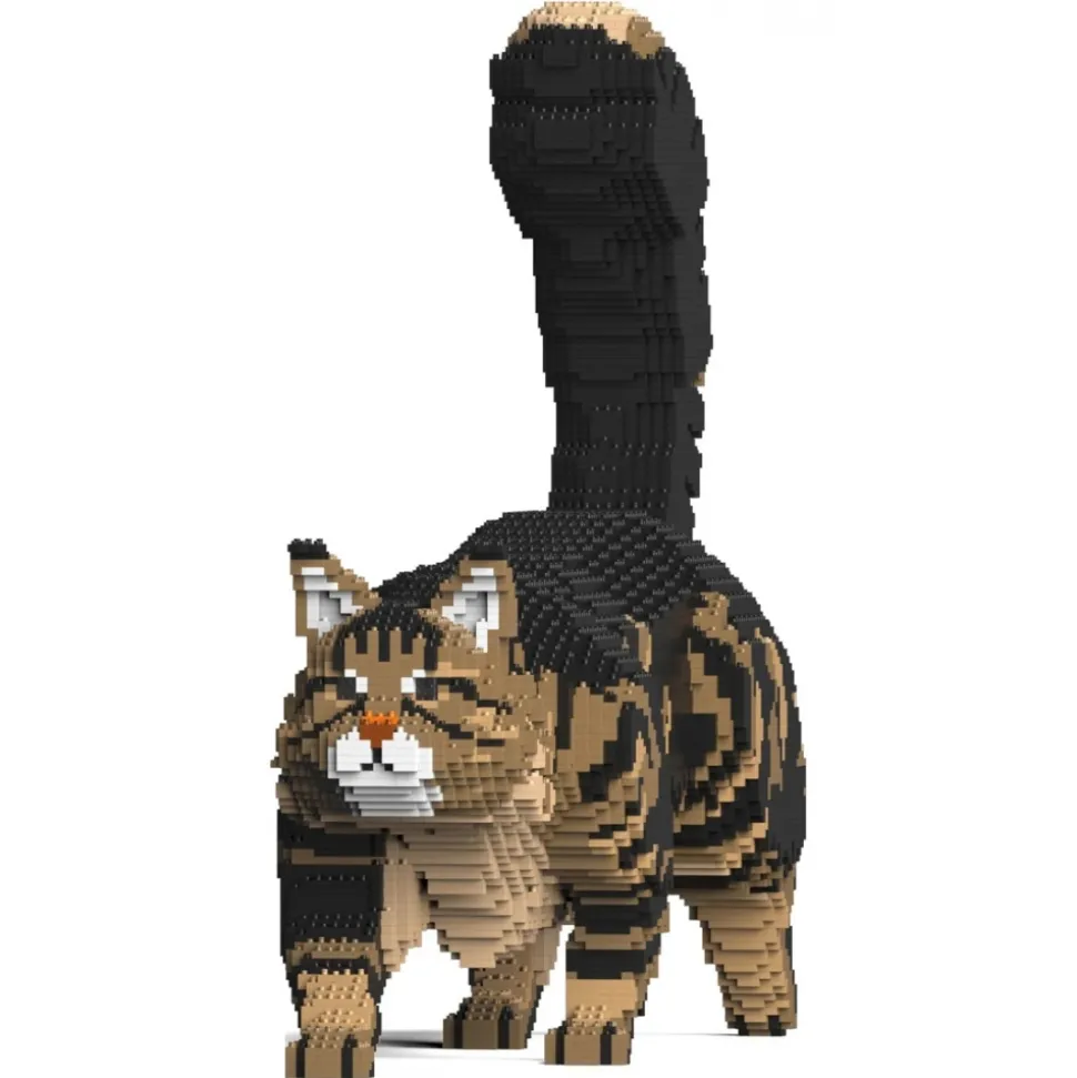 Jekca - Maine Coon 02S-M03 - Lego - Sculpture - Construction - 4D - Brick Animals - Toys - Avvenice