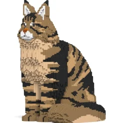 Jekca - Maine Coon 01S-M03 - Lego - Sculpture - Construction - 4D - Brick Animals - Toys - Avvenice