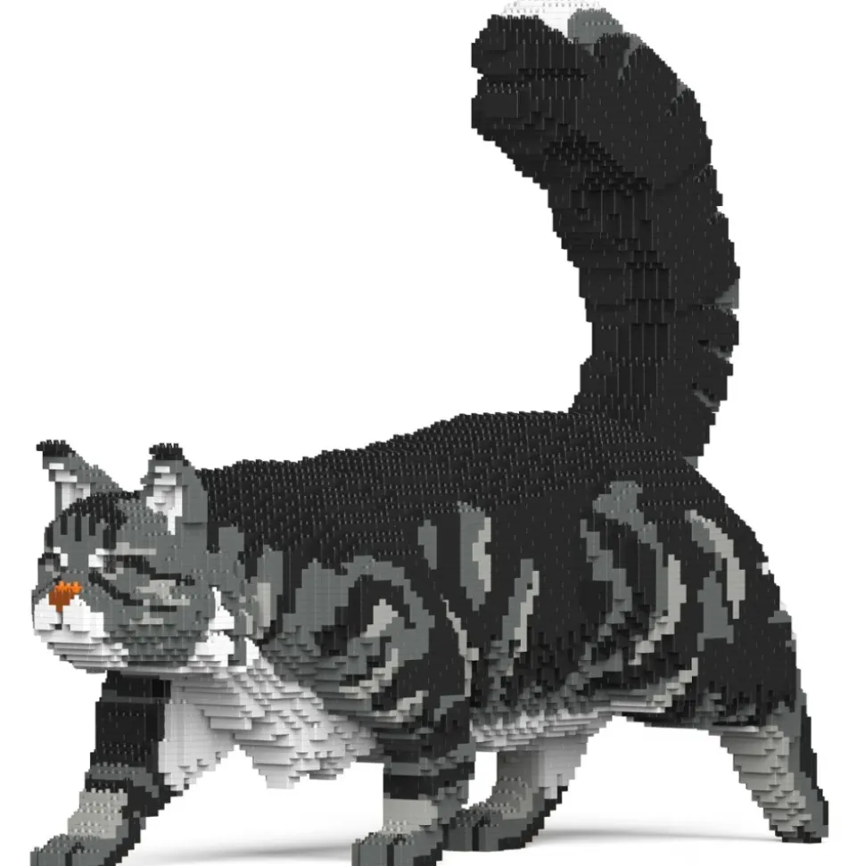 Jekca - Maine Coon 02S-M02 - Lego - Sculpture - Construction - 4D - Brick Animals - Toys - Avvenice
