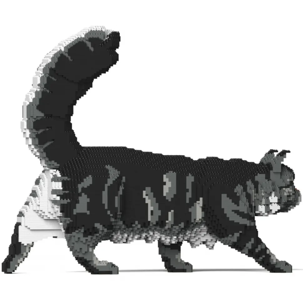 Jekca - Maine Coon 02S-M02 - Lego - Sculpture - Construction - 4D - Brick Animals - Toys - Avvenice