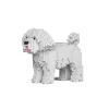 Jekca - Maltese - Dog - 01S - Lego - Sculpture - Construction - 4D - Brick Animals - Toys - Avvenice