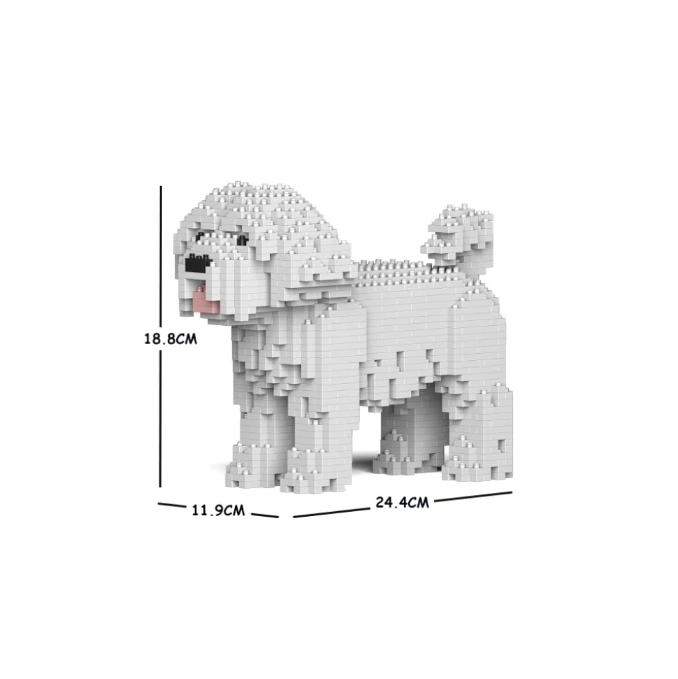 Jekca - Maltese - Dog - 01S - Lego - Sculpture - Construction - 4D - Brick Animals - Toys - Avvenice