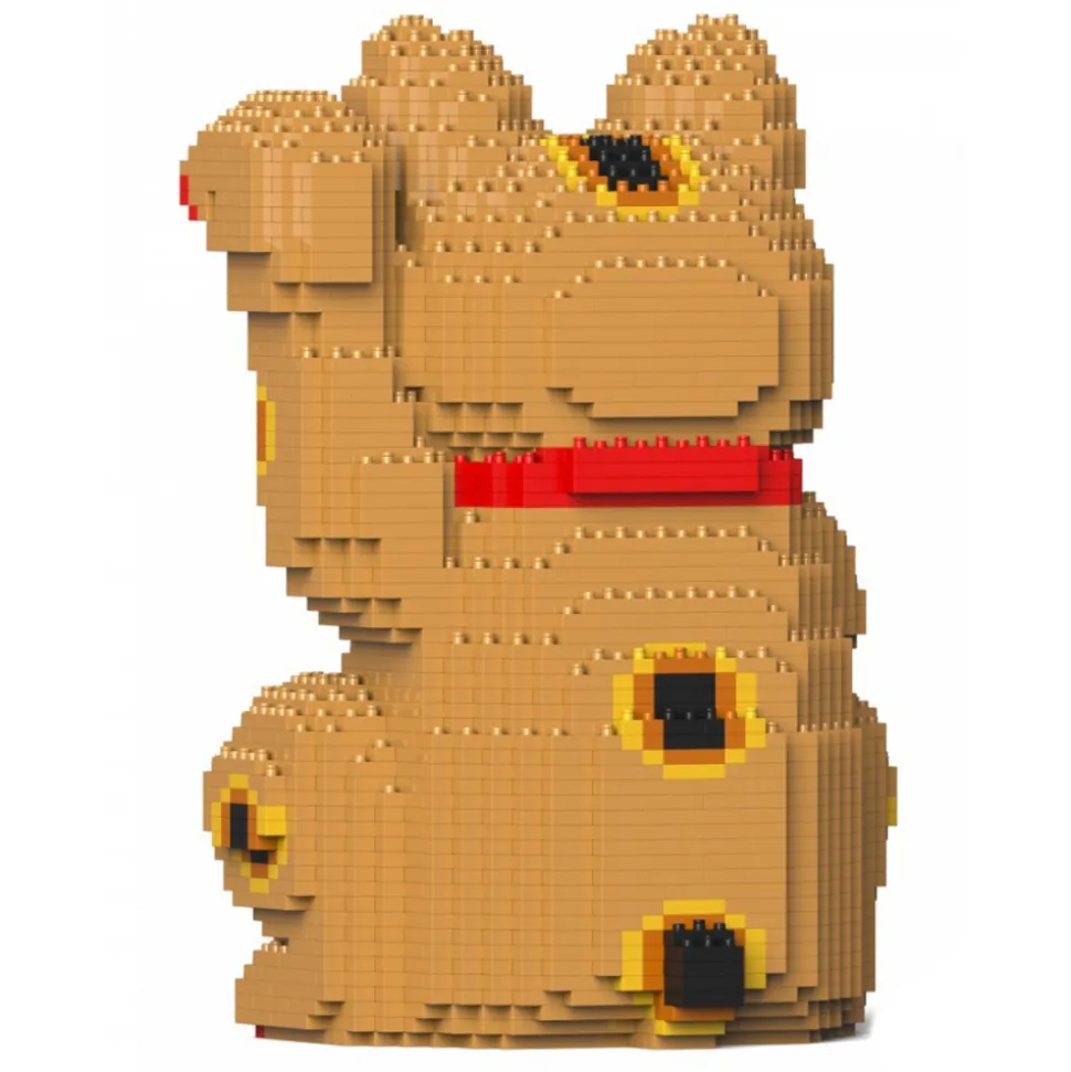 Jekca - Maneki Neko 01-M02 - Big - Lego - Sculpture - Construction - 4D - Brick Animals - Toys - Avvenice
