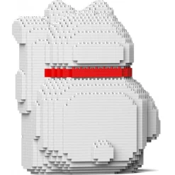 Jekca - Maneki Neko 02-M01 - Lego - Sculpture - Construction - 4D - Brick Animals - Toys - Avvenice