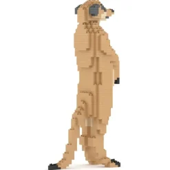 Jekca - Meerkat 01 - Big - Lego - Sculpture - Construction - 4D - Brick Animals - Toys - Avvenice