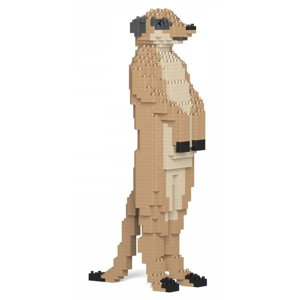 Jekca - Meerkat 01S - Lego - Sculpture - Construction - 4D - Brick Animals - Toys - Avvenice