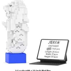 Jekca - Merlion 01 - Big - Lego - Sculpture - Construction - 4D - Brick Animals - Toys - Avvenice