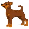 Jekca - Miniature Pinscher 01S-M02 - Lego - Sculpture - Construction - 4D - Brick Animals - Toys - Avvenice