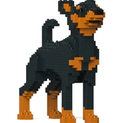 Jekca - Miniature Pinscher 01-M01 - Big - Lego - Sculpture - Construction - 4D - Brick Animals - Toys - Avvenice