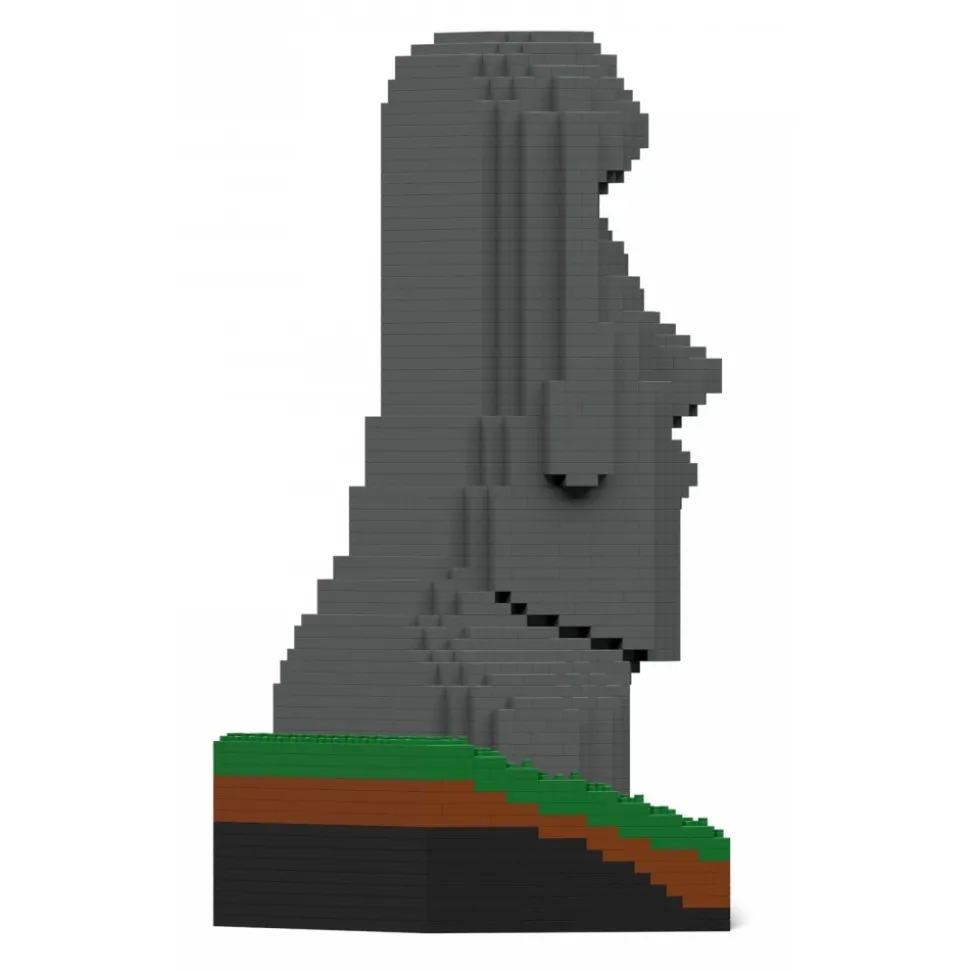 Jekca - Moai Statue 01S - Lego - Sculpture - Construction - 4D - Brick Animals - Toys - Avvenice