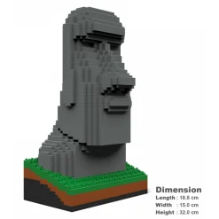 Jekca - Moai Statue 01S - Lego - Sculpture - Construction - 4D - Brick Animals - Toys - Avvenice